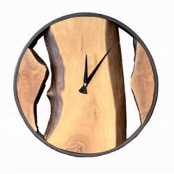 Live edge wooden wall clock